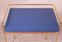 Table bleu et or