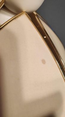 suspension fleur de lotus beige double corolle