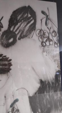 dessin aquarelle "Helping mother" de Lucienne Ha Van Vuong 