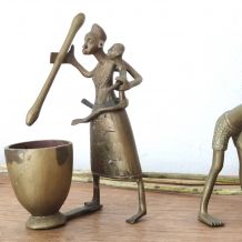 Couple cultivateurs bronze 