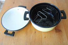 Faitout, friteuse émaillé années 50/60