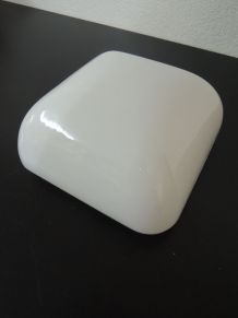 Plafonnier opaline carré