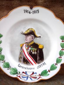 Assiette décorative Haviland - Généralissime Joffre 