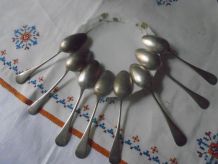 Cuillères métal argenté