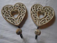 Patère coeur