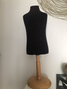 Mannequin enfant vintage tissu noir