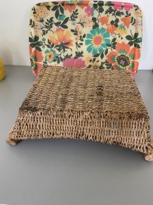 Panier en osier vintage 