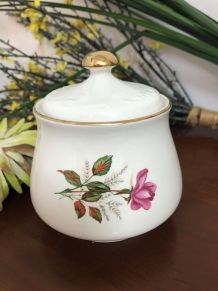 Sucrier vintage Digoin Sarreguemines modèle Roses