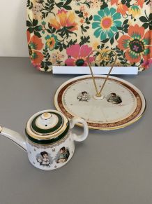 Plateau porcelaine de luxe Napoleon et Joséphine 