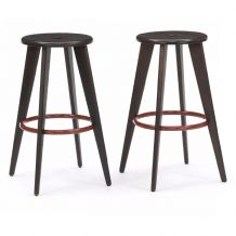 Jean Prouvé: Une paire de tabourets en chêne massif