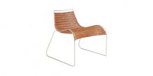 Rib Chair”, prototype. Fauteuil en acier inoxydable