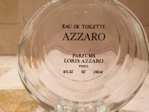 Flacon lenticulaire Azzaro pour femme années 80 plus édité