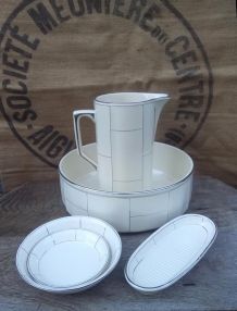 Ensemble de toilette en faïence (5pièces) - Moulin des loups