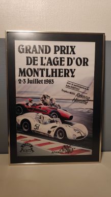 affiche "grand prix de l'âge d'or Montlhéry"