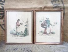 Lithographies Carle Vernet (les métiers d'autrefois)