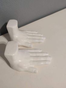 serre-livres mains en céramique à lester