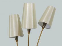 LAMPADAIRE VINTAGE EN LAITON 3 FEUX