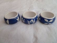 ronds de serviettes de table en porcelaine