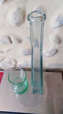 Vases en verre transparent