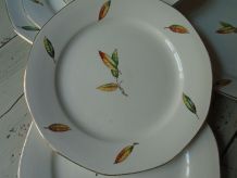 6 assiettes Digoin Sarguemine Nemours