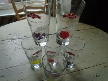 6 verres à jus de fruits