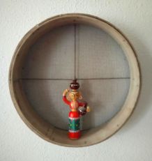 Anciens tamis à grains en boi