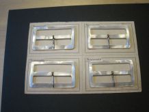 4 boucles de ceinture ancienne en bakélite années 30