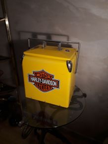 petite glacière en tole style  années  50s a 70    ,h31x24x3