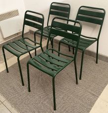  Set de 4 chaises Tolix vintage