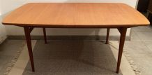  Table extensible danoise en teck clair 1960