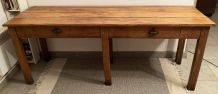 Table de ferme vintage ou double bureau