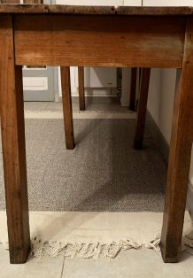 Table de ferme vintage ou double bureau