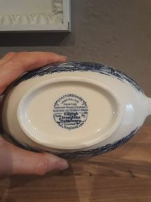 Sauciere porcelaine anglaise staffordshire