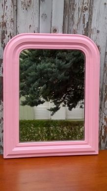 Miroir style Louis Philippe rose