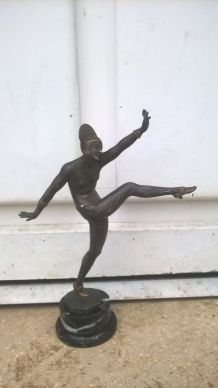 Jean Pierre Morante : Danseuse En Bronze époque Art Déco