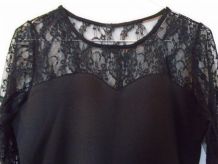Robe noire dentelle