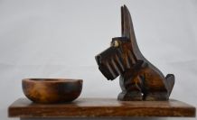 Fox-terrier cendrier années 1930