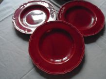 3 assiettes faience