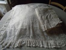 2 Taies oreiller ou coussin dentelle