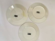 Assiettes  DIGOIN SARREGUEMINES lot de 3