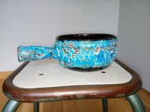 Vide-poche caquelon décor ecume de mer