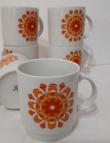 Lot 6 tasses vintage