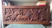 Panneau en bois sculpté - Artisanat africain