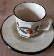 Lot de 3 tasses et sous tasses weidmann