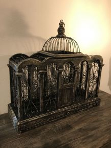 Cage patinée ancienne 