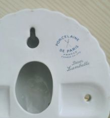 Ensemble  salle de bain Porcelaine de Paris, décor Lamballe