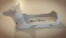 Beurrier 'vache' porcelaine Apilco