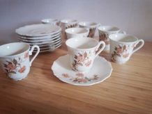 Lot 8 tasses à café avec soucoupes Jammet Seignolles MILLET