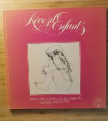 RARE Livre Rêves d'enfants Claude Andreotto 1975