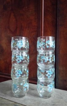 8 verres à eau - Collection Veronica myosotis 